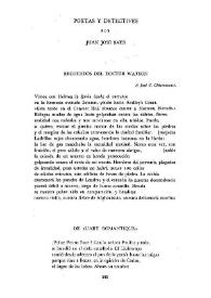 Poetas y detectives / por Juan José Saer | Biblioteca Virtual Miguel de Cervantes