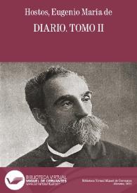Diario II / E. M. de Hostos | Biblioteca Virtual Miguel de Cervantes
