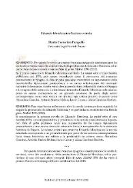 Eduardo Mendoza tra finzione e storia / Consolata Pangallo | Biblioteca Virtual Miguel de Cervantes