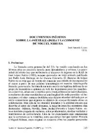 Documentos inéditos sobre "La Ametralladora" y "La Codorniz" de Miguel Mihura / José Antonio Llera | Biblioteca Virtual Miguel de Cervantes