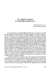"El verdugo" (1964) y la tragedia grotesca / Juan A. Ríos Carratalá | Biblioteca Virtual Miguel de Cervantes