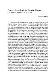Carta chilena desde los Estados Unidos. Las muertes apócrifas de Pinochet | Biblioteca Virtual Miguel de Cervantes