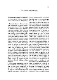 Cuadernos hispanoamericanos, núm. 597 (marzo 2000). Los libros en Europa / Carlos Javier Morales [y otros cuatro autores] | Biblioteca Virtual Miguel de Cervantes