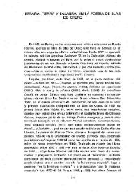 España, tierra y palabra, en la poesía de Blas de Otero / Emilio Miró | Biblioteca Virtual Miguel de Cervantes