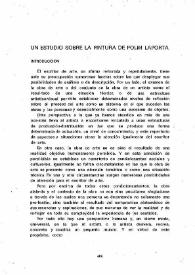 Un estudio sobre la pintura de Polín Laporta / Raúl Chávarri | Biblioteca Virtual Miguel de Cervantes