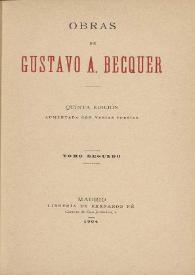 Obras de Gustavo A. Becquer. Tomo segundo | Biblioteca Virtual Miguel de Cervantes