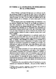 En torno a la tolerancia de pensamiento de la Avellaneda / Rosa Valdés-Cruz | Biblioteca Virtual Miguel de Cervantes