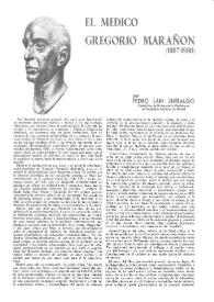El médico Gregorio Marañón (1887-1960) / por Pedro Laín Entralgo | Biblioteca Virtual Miguel de Cervantes