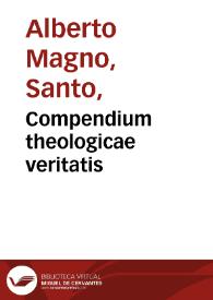 Compendium theologicae veritatis | Biblioteca Virtual Miguel de Cervantes