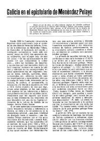 Galicia en el epistolario de Menéndez Pelayo / José Manuel González Herrán | Biblioteca Virtual Miguel de Cervantes