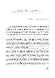 Pereda y el fin de siglo (entre Modernismo y Noventa y Ocho)
 / José Manuel González Herrán | Biblioteca Virtual Miguel de Cervantes