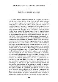 Problemas de la crítica literaria / Rafael Gutiérrez Girardot | Biblioteca Virtual Miguel de Cervantes