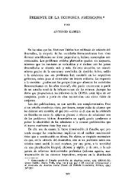 Presente de la economía americana / Antonio Elorza | Biblioteca Virtual Miguel de Cervantes