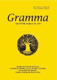Gramma. Año XXVIII, número 59, 2017 | Biblioteca Virtual Miguel de Cervantes
