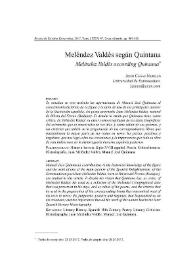 Meléndez Valdés según Quintana / Jesús Cañas Murillo | Biblioteca Virtual Miguel de Cervantes