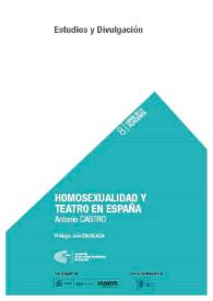 Homosexualidad y teatro en España  | Biblioteca Virtual Miguel de Cervantes