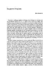 La guerra borgiana / Blas Matamoro | Biblioteca Virtual Miguel de Cervantes