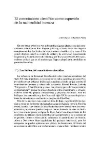 El conocimiento científico como expresión de la racionalidad humana / Luis María Cifuentes Pérez | Biblioteca Virtual Miguel de Cervantes