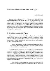Realismo e instrumentalismo en Popper / Andrés Rivadulla | Biblioteca Virtual Miguel de Cervantes