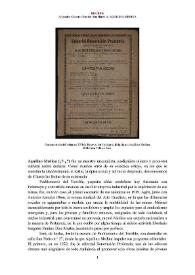 Aquilino Medina (¿ ?) [Semblanza] / Alejandro Civantos Urrutia | Biblioteca Virtual Miguel de Cervantes