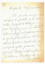 Carta de Jorge Guillén a Camilo José Cela. Arlington, 7 de junio de 1958
 | Biblioteca Virtual Miguel de Cervantes