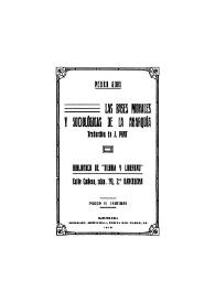 Las bases morales y sociológicas de la anarquía / Pedro Gori ; traducción de J. Prat | Biblioteca Virtual Miguel de Cervantes