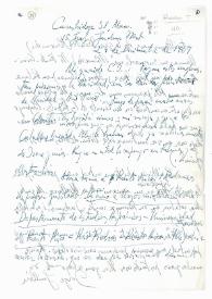 Carta de Jorge Guillén a Camilo José Cela. Cambridge, 24 de diciembre de 1961
 | Biblioteca Virtual Miguel de Cervantes