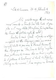 Carta de Jorge Guillén a Camilo José Cela. Lido di Camaiore, 20 de septiembre de 1968
 | Biblioteca Virtual Miguel de Cervantes