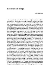 Los rostros del tiempo / Juan Malpartida | Biblioteca Virtual Miguel de Cervantes