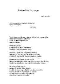 Profundidad de campo / Anne Michaels; traducción Jaime Priede  | Biblioteca Virtual Miguel de Cervantes