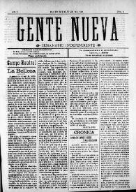 Gente Nueva : Semanario independiente (Elche). Año I, núm. 6, 26 de julio de 1903 | Biblioteca Virtual Miguel de Cervantes