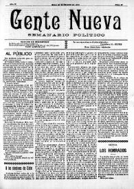 Gente Nueva : Semanario independiente (Elche). Año II, núm. 27, 28 de febrero de 1904 | Biblioteca Virtual Miguel de Cervantes
