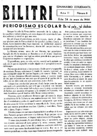 Bilitri : Semanario Estudiantil | Biblioteca Virtual Miguel de Cervantes