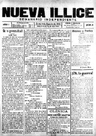Nueva Illice (1913-1927). Núm. 9, 9 de agosto de 1913 | Biblioteca Virtual Miguel de Cervantes