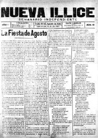 Nueva Illice (1913-1927). Núm. 10, 15 de agosto de 1913 | Biblioteca Virtual Miguel de Cervantes