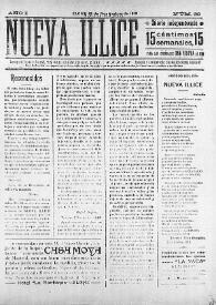 Nueva Illice (1913-1927). Núm. 30, 13 de noviembre de 1913 | Biblioteca Virtual Miguel de Cervantes