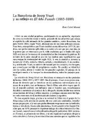 La Barcelona de Josep Ixart y su reflejo en "El año pasado" (1885-1889) / Rosa Cabré Monné | Biblioteca Virtual Miguel de Cervantes