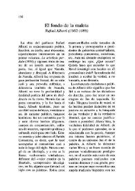 Cuadernos hispanoamericanos, núm. 595 (enero 2000). El fondo de la maleta. "Rafael Alberti" (1902-1999) | Biblioteca Virtual Miguel de Cervantes