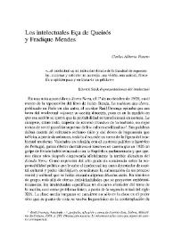 Los intelectuales Eça de Queirós y Fradique Mendes / Carlos Alberto Pasero | Biblioteca Virtual Miguel de Cervantes