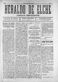 Heraldo de Elche :  Periódico Independiente. Núm. 6, 8 de junio de 1907 | Biblioteca Virtual Miguel de Cervantes