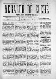 Heraldo de Elche :  Periódico Independiente. Núm. 9, 29 de junio de 1907 | Biblioteca Virtual Miguel de Cervantes