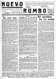 Nuevo Rumbo. CNT-FAI : Órgano de la Federación Local de Sindicatos y Agrupaciones Libertarias de Elda y Portavoz de la Comarca. Núm. 12, 8 de mayo de 1937 | Biblioteca Virtual Miguel de Cervantes