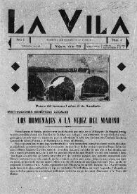 La Vila. Núm. 2, febrero de 1936 | Biblioteca Virtual Miguel de Cervantes