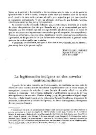 La legitimación indígena en dos novelas centroamericanas / Martín Lienhard | Biblioteca Virtual Miguel de Cervantes