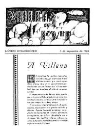 Villena Joven. Núm. extraordinario, 5 de septiembre de 1928 | Biblioteca Virtual Miguel de Cervantes
