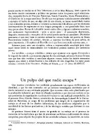 Un pulpo del que nadie escapa / Isabel de Armas | Biblioteca Virtual Miguel de Cervantes