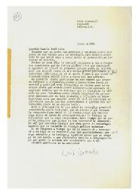 Carta de Luis Cernuda a Camilo José Cela. México, 6 de junio de 1958
 | Biblioteca Virtual Miguel de Cervantes