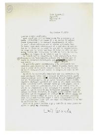 Carta de Luis Cernuda a Camilo José Cela. México, 27 de septiembre de 1958
 | Biblioteca Virtual Miguel de Cervantes