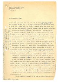 Carta de María Zambrano a Camilo José Cela. Roma, 27 de noviembre de 1960
 | Biblioteca Virtual Miguel de Cervantes