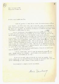 Carta de María Zambrano a Camilo José Cela. Roma, 7 de mayo de 1961
 | Biblioteca Virtual Miguel de Cervantes